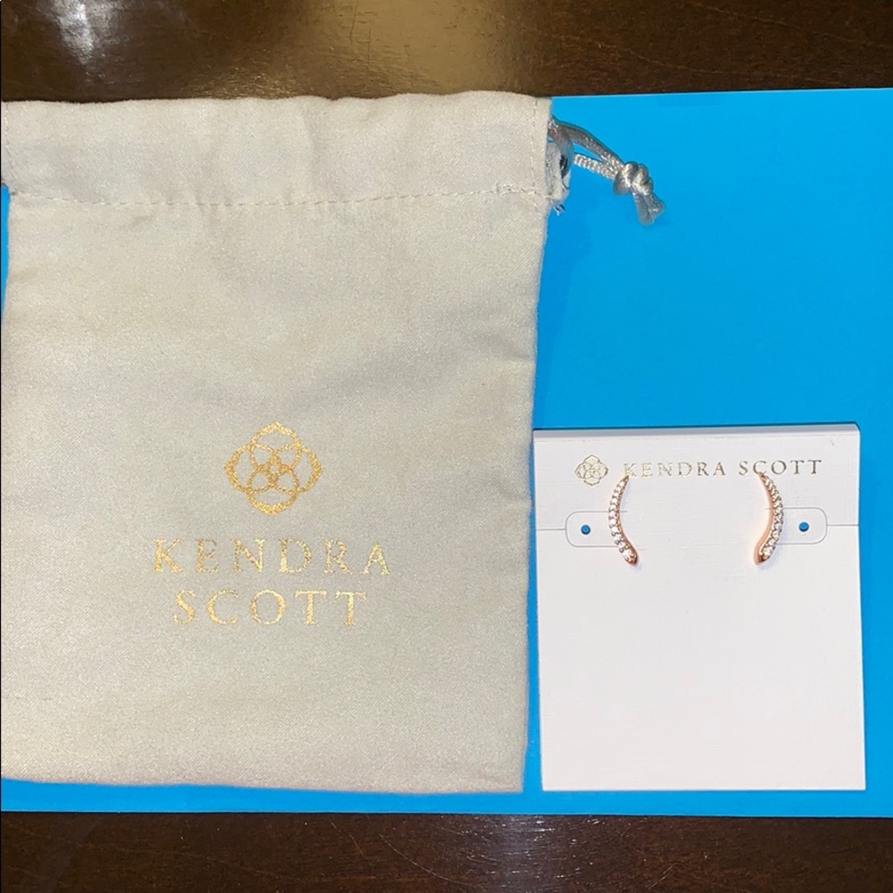 EUC Kendra Scott Whit Ear Climbers - Rose Gold